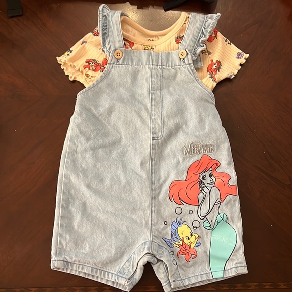 Primark Disney Little Mermaid Overall set - Picture 1 of 5